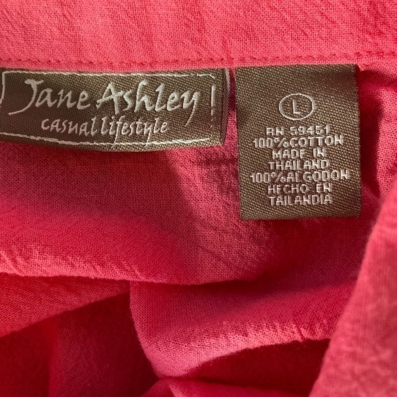 Vintage Jane Ashley Floral Embroidered Blouse New With Tags Size Large - Picture 8 of 10